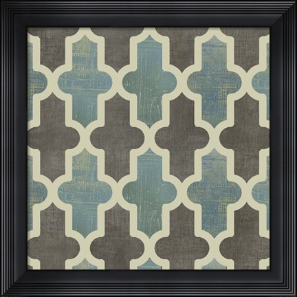Framed Parisian Pattern II Print