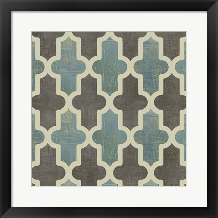 Framed Parisian Pattern II Print