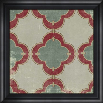 Framed Parisian Pattern III Print