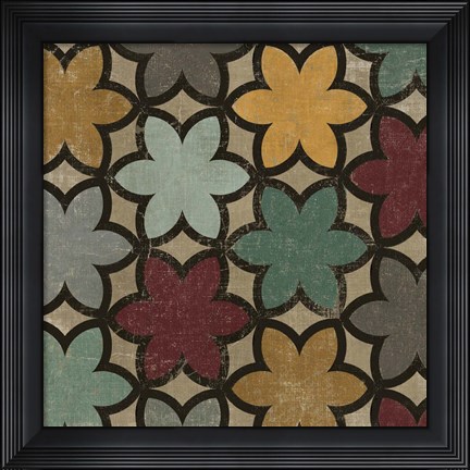Framed Venetian Pattern Print