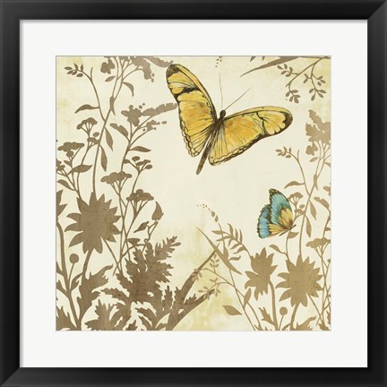 Framed Butterfly in Flight I Print