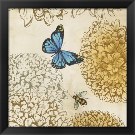 Framed Butterfly in Flight II Print