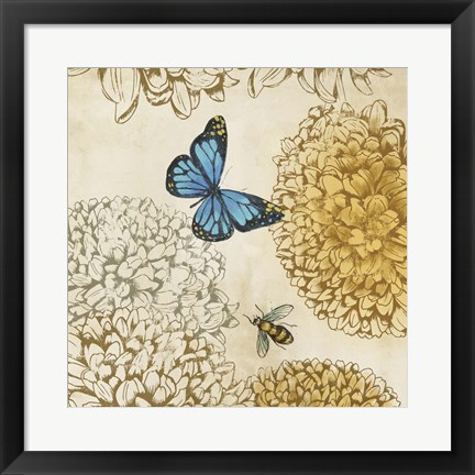 Framed Butterfly in Flight II Print