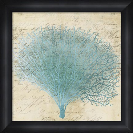 Framed Blue Coral III Print