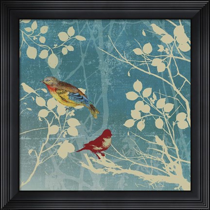 Framed Blue Bird II Print