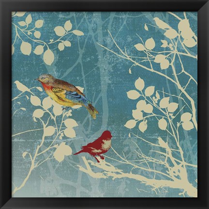 Framed Blue Bird II Print