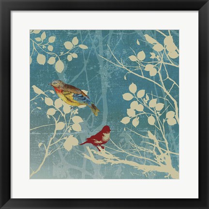 Framed Blue Bird II Print