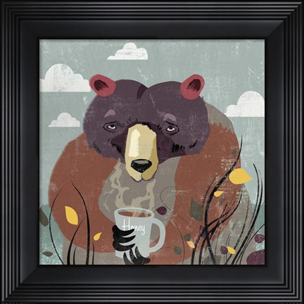 Framed Honey Bear Print