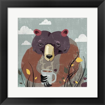 Framed Honey Bear Print