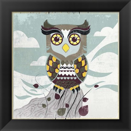 Framed Wise Owl Print