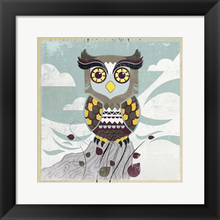 Framed Wise Owl Print