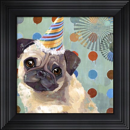 Framed Pug Love Print