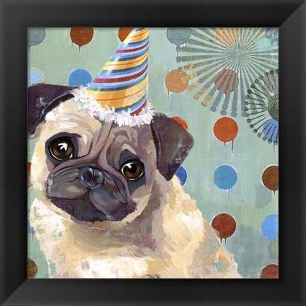 Framed Pug Love Print