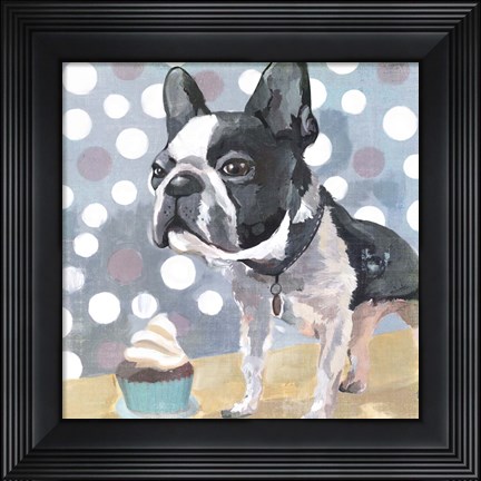 Framed Pug Birthday Print