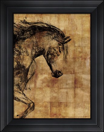 Framed Stallion I - Print on Demand Print