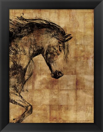 Framed Stallion I - Print on Demand Print