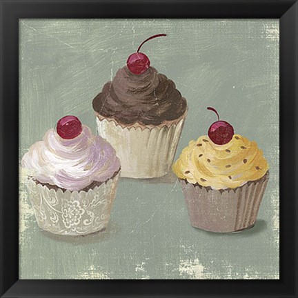 Framed Cupcakes Print