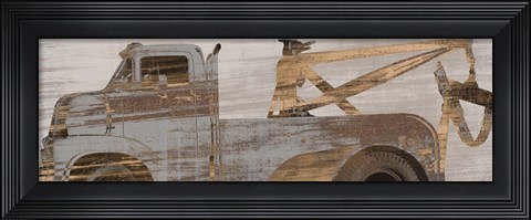 Framed Trucks Curve Print
