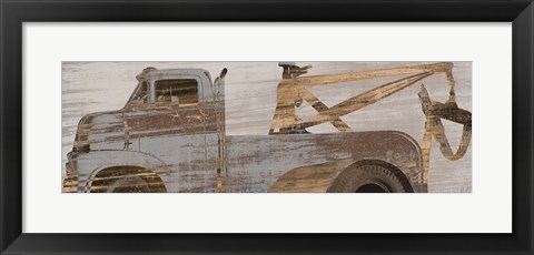 Framed Trucks Curve Print