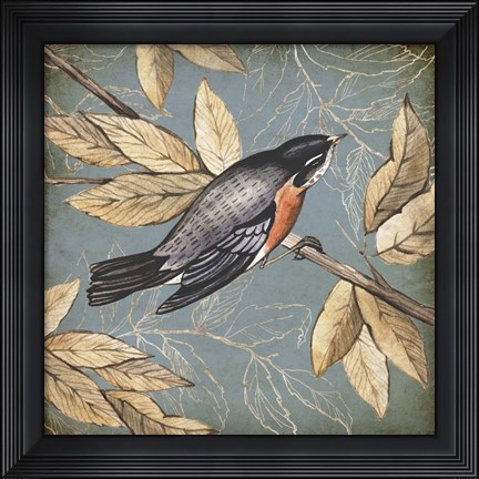 Framed Songbird Fable I Print