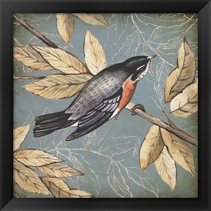 Framed Songbird Fable I Print