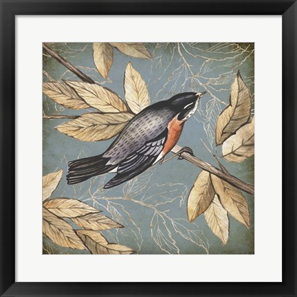 Framed Songbird Fable I Print