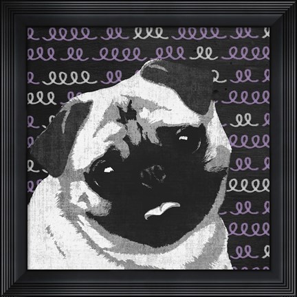 Framed Pug Print
