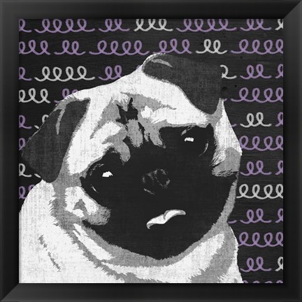 Framed Pug Print