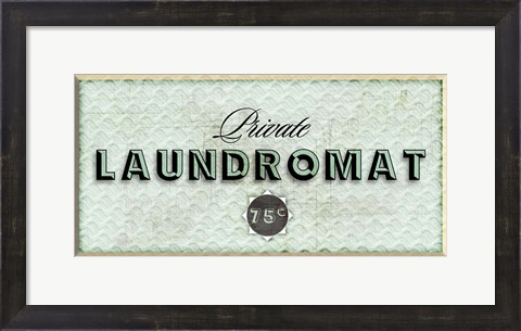 Framed Private Laundromat Print