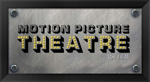 Framed Motion Picture Theatre Print