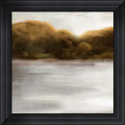 Framed Red Landscape I Print