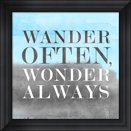 Framed Wander BG II Print