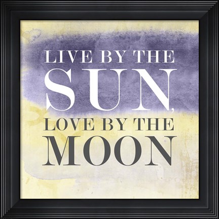 Framed Live in Yellow I Print