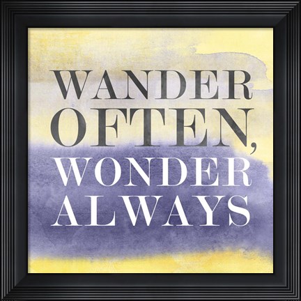 Framed Live in Yellow II Print