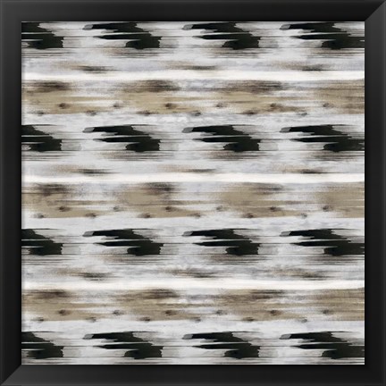 Framed Grey Tribal II Print