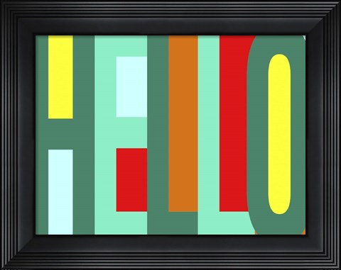 Framed Hello Print