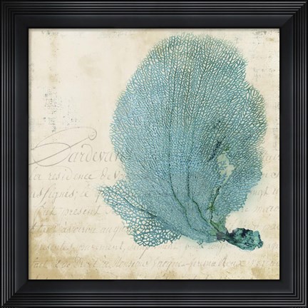 Framed Blue Coral II Print