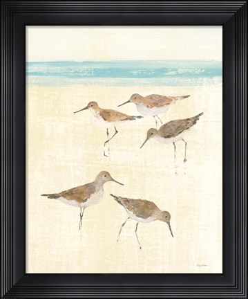 Framed Sandpipers Crop II Print