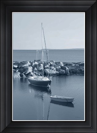 Framed By the Sea II with Border Print