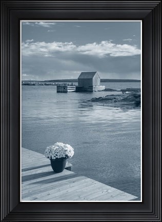 Framed By the Sea III with Border Print