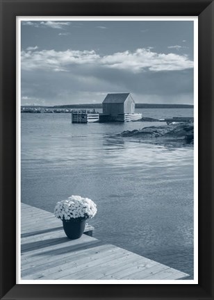 Framed By the Sea III with Border Print