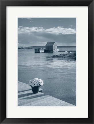 Framed By the Sea III with Border Print