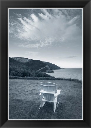 Framed By the Sea IV with Border Print