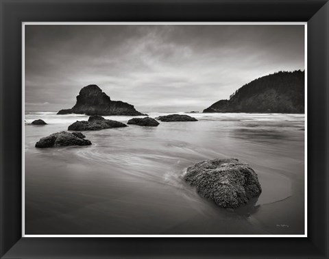 Framed Indian Beach II with Border Print