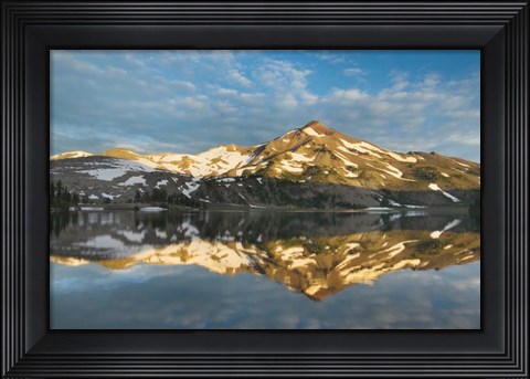 Framed South Sister Reflection I Print