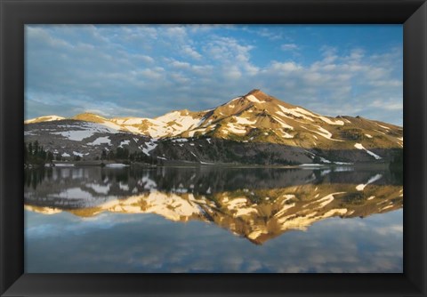 Framed South Sister Reflection I Print