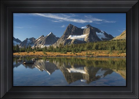 Framed Amethyst Lake Reflection Print