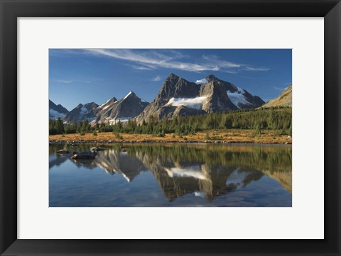 Framed Amethyst Lake Reflection Print