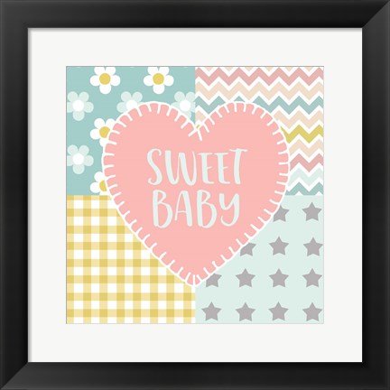 Framed Baby Quilt I Sweet Baby Print