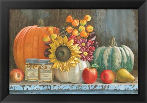 Framed Harvest Bench Print